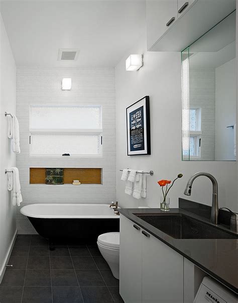 White gives the interior a clean and bright impression. Black And White Bathrooms: Design Ideas, Decor And Accessories