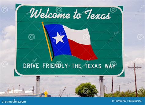 Benvenuto Al Texas Immagine Stock Immagine Di Amichevole 138980783