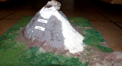 Maqueta De Las Capas Del Volcán Popocatepetl Realizada En Base De