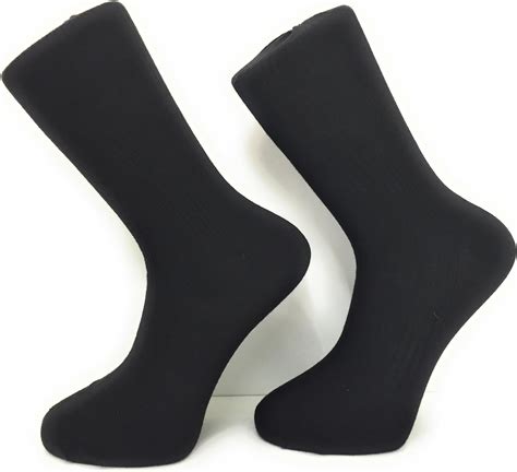 Mens Bamboo Super Soft Socks With Natural Cotton 6 Pair Pack Black Uk