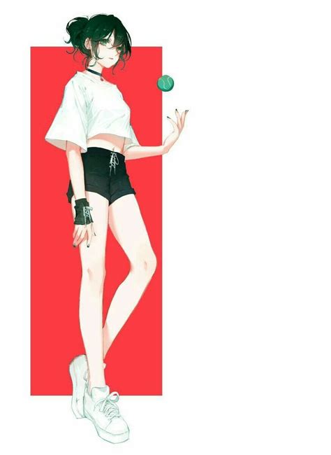 Body Goal Anime Sport Outfit Ilustrasi Karakter