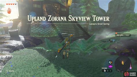 How To Activate Upland Zorana Skyview Tower Lanayru Region Towers