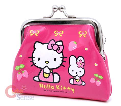 Sanrio Hello Kitty Pink Kisslock Coin Wallet Licensed