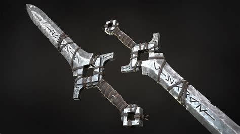 Old Rune Sword 3d Model By Abuvalove