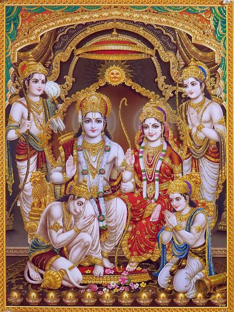 Glitter Poster Of Ram Darbar Shri Ram Photo Lord Ram Image Shri Ram