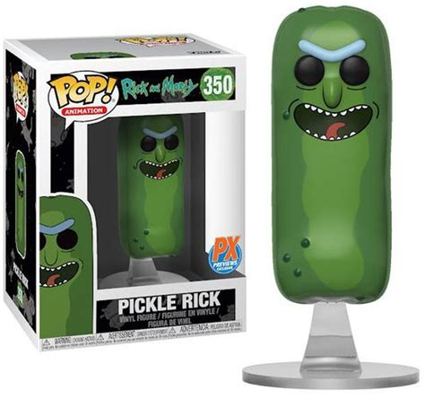 Funko Rick Morty Pop Animation Pickle Rick Exclusive Vinyl Figure 350