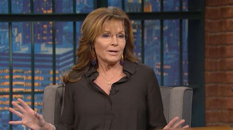 Watch Late Night With Seth Meyers Interview Sarah Palins Surprising