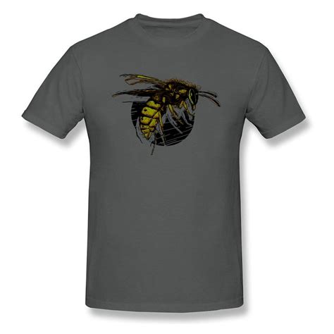 Brand New T Shirts Bee Print Tshirt Men Grey T Shirt Fashion Designer