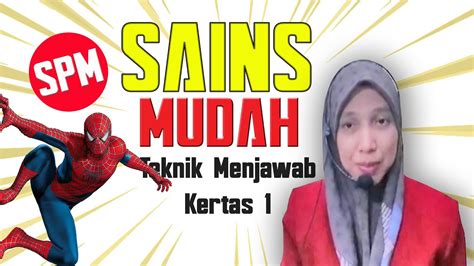 Jawapan q4 q5 q7 spm ulangan jun 2018 matematik k2 part 2 link. SAINS SPM MUDAH - kertas 1 - YouTube