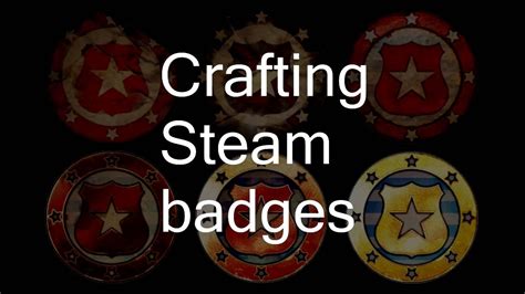 Steam How To Craft Steam Badges Crafting First Badge Youtube