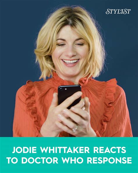Jodie Whittaker Reacts To Doctor Who Response When Jodie Whittakers Role On Doctor Who Was