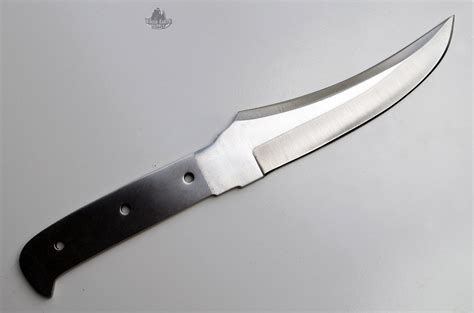 Knife Blank High Carbon 1095 Steel Upswept