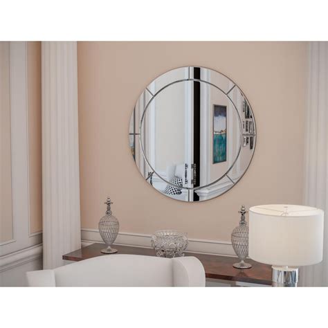20 Collection Of Reign Frameless Oval Scalloped Beveled Wall Mirrors