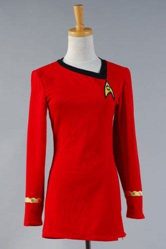 star trek the female duty uniform dress costume cosplay red dress