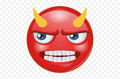 Cartoon Devil Emoji Emotion Evil Face Smiley Icon Download On
