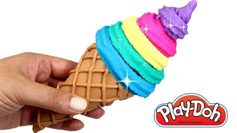 How To Make Rainbow Ice Cream Learn Colors Play Doh For Kids Toy