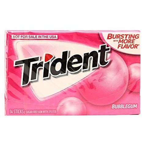 Buy Trident Bubble Gum 14 Sticks Imported Online At Best Price