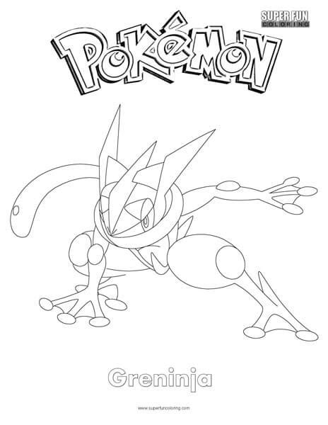Pokemon Kleurplaat M Greninja Greninja Coloring Page Free Printable