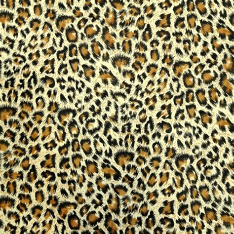 Snow Leopard Animal Print Polycotton Fabric