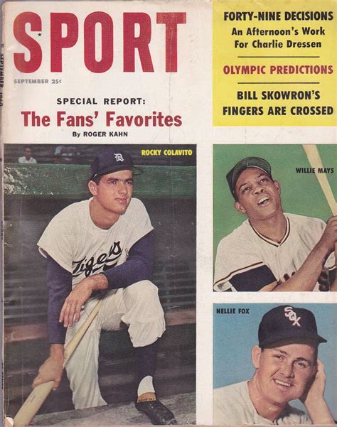 Vintage Sport Magazine September 1960 Rocky Colavito Sports