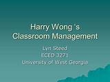 Harry Wong Classroom Management