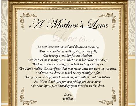 Gifts for your daughter on mothers day. birthday gifts for mom daughter wedding poem thank you ...