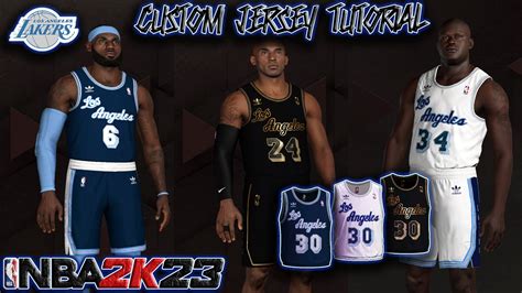 Los Angeles Lakers Custom Jersey Tutorial How To Make Lakers Retro