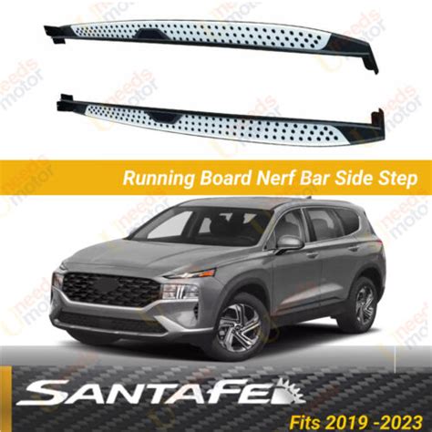 For 2019 2023 Hyundai Santa Fe Door Step Running Boards Side Step Nerf