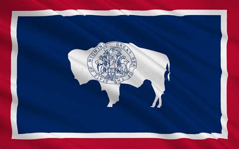 State Flag Of Wyoming Stock Illustration Illustration Of Insignia