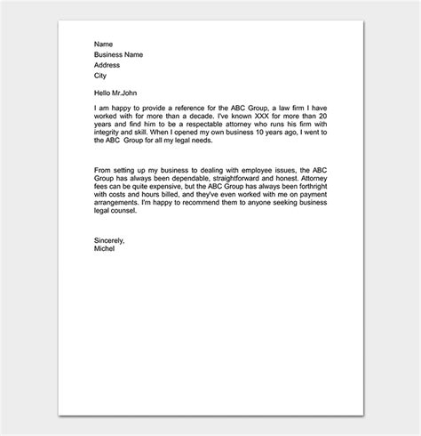 Business Reference Letter: How to Write (with Format and ...