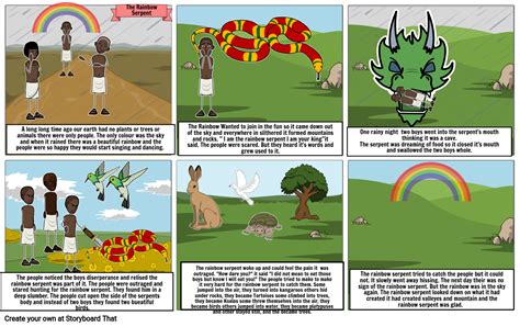 The Rainbow Serpent Storyboard By 2591cd17