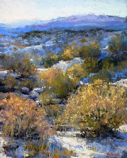 Road To Truchas November By Margi Lucena Pastel ~ 20 X 16 Landscape