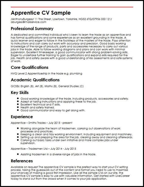 We did not find results for: Apprentice CV Sample | MyperfectCV