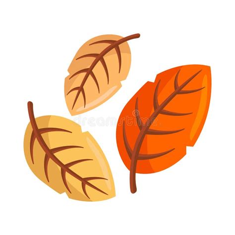 Autumn Leaves Sign Emoji Icon Illustration Fall Season Vector Symbol