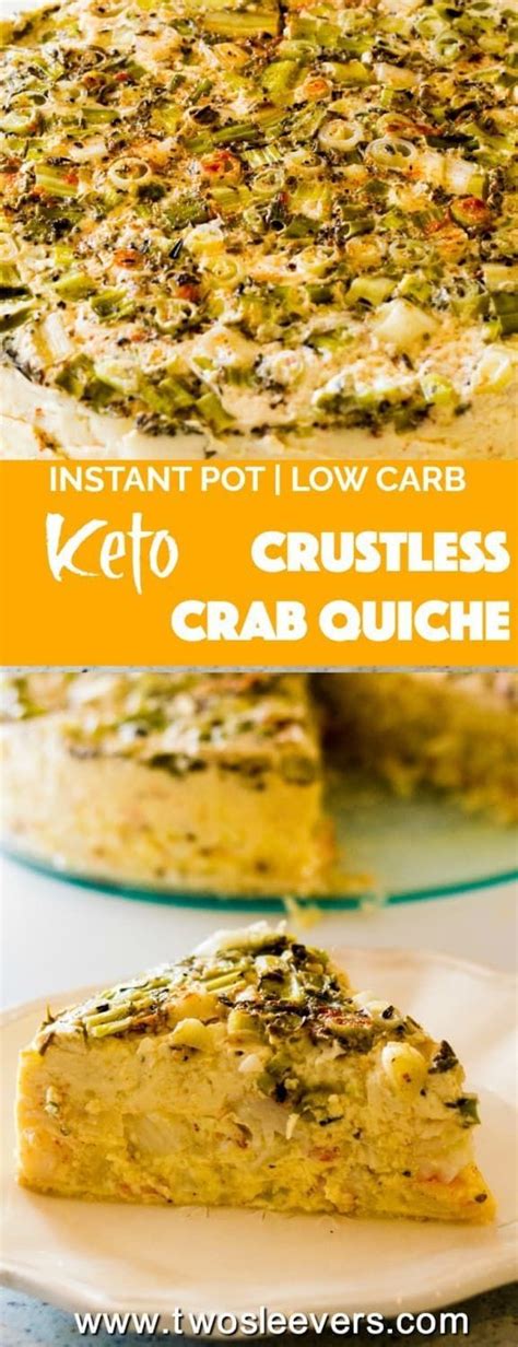 Pressure Cooker Crustless Crab Quiche Make The Lightest And Fluffiest