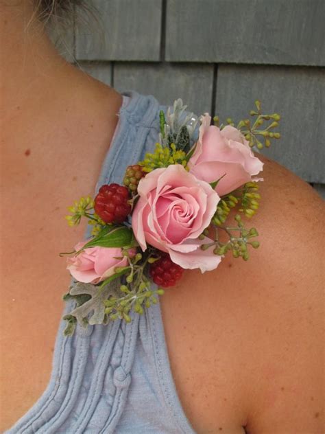 ✿an assortment natural selection arrangement completed with ivory statice flowers, phalaris, bunny tail, bleached white italian ruscus leaves with burgundy and white with rhinestones real touch rose wedding boutonniere wedding corsage mother of the bride father flowers prom corsage. Summer shoulder corsage. Roses, Seeded Eucalyptus ...
