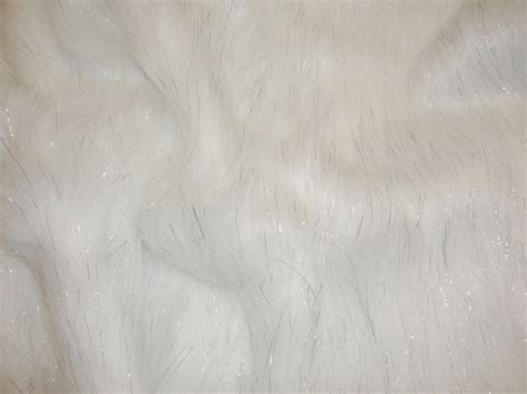 White Sparkle Faux Fur Fabric Per Yard 60 Wide By Fabulessfabrics