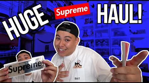 Huge Supreme Hypebeast Haul Latest Pickups More Youtube