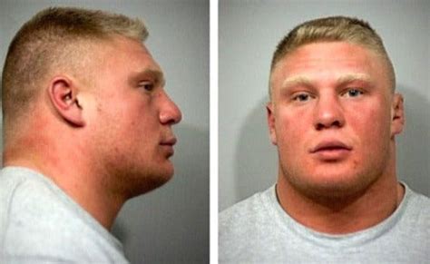 Two Mug Shots Of A Man With Blonde Hair And Wearing A Gray T Shirt