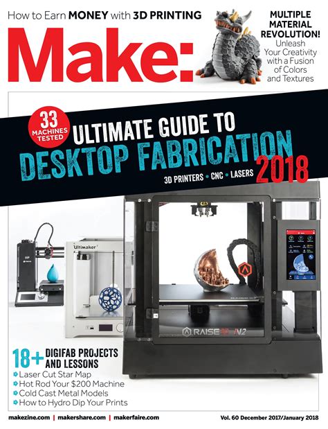 Make Volume 60 Ultimate Guide To Desktop Fabrication Make Diy