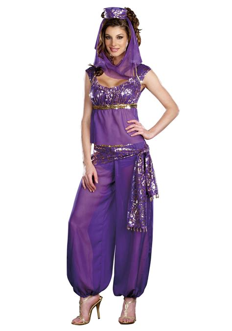 Sexy Purple Genie Costume Halloween Genie Costume Belly Dancer