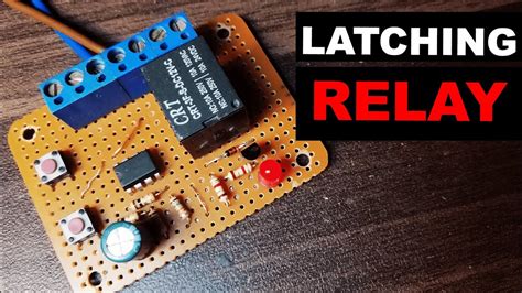 How To Make Set Reset Relay Circuit The Latching Relay Youtube