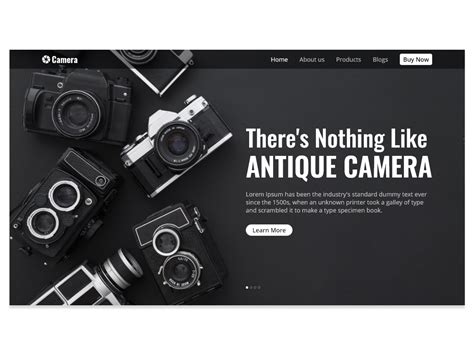 Camera - Website Banner by Sivaraman M S on Dribbble