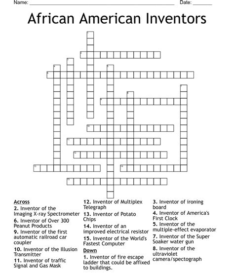 Black American Inventors Word Search Puzzle Worksheet Vrogue Co