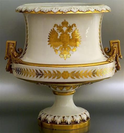 Antique Russian Imperial Porcelain Palace Vase From Romanovrussia On