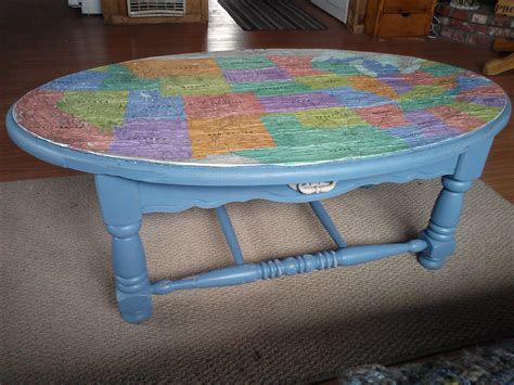 Refinished coffee table with US map | Refinishing furniture, Coffee