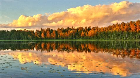 Beautiful Autumn Scene Photography In Sweden Wallpapers