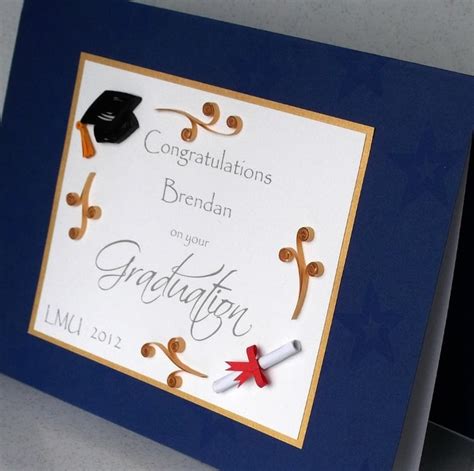 Quilled Graduation Congratulations Card Person Folksy