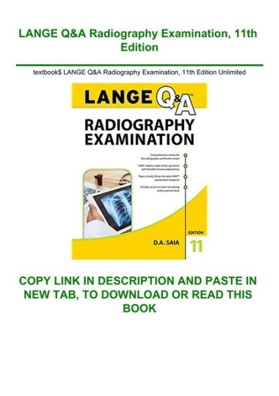 Textbook Lange Qanda Radiography Examination 11th Edition Unlimited