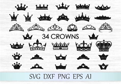 Crown Svg Crown Svg File Crowns Svg Design Bundles